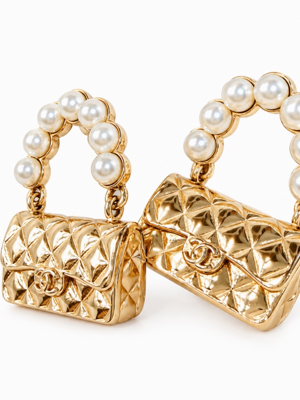 Chanel Mini Purse Earrings